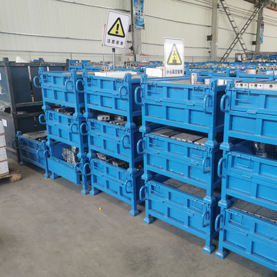 Scollapsible Wire Container Storage Pallet Box Heavy Duty Storage Cage Metal Pallet Box Factory Direct Sale