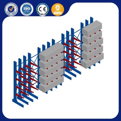 Customized Height Warehouse Cantilever Racking Cantilever Wire Shelf Corrosion Protection