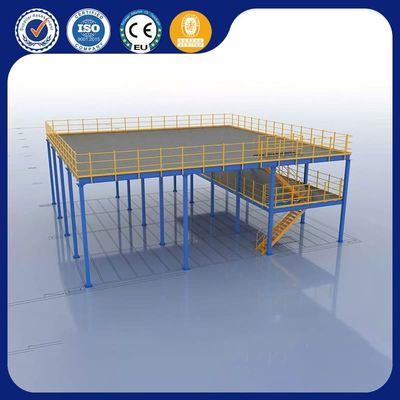 Plataforma de armazenagem de armazém industrial, prateleiras de vários níveis para utilização máxima do espaço