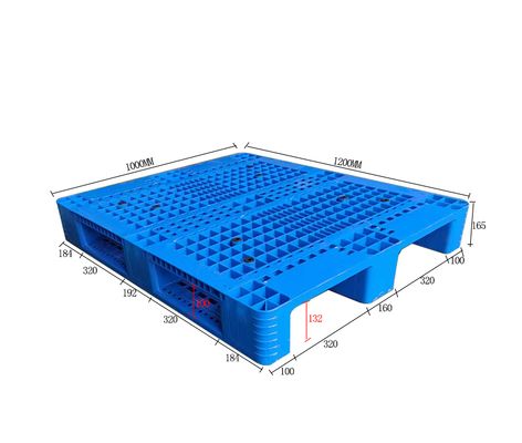 Palette en plastique HDPE PERSONNALISÉE Plateau en polypropylène copolymère modifié 1200*1000*165