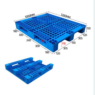 HDPE PLASTIC PALLET  1200*1000*150 Dynamic Load 1500kg For Sale