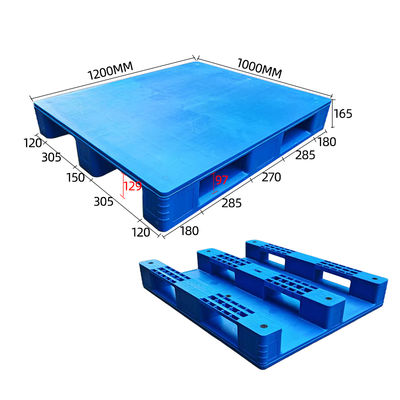 Palette en plastique PEHD 1200*1000*130 Charge dynamique 1500kg