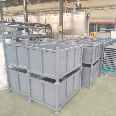 CHINA Industrial Storage Metal Pallet Box  Customizable  Storage Mesh Bins Sale For